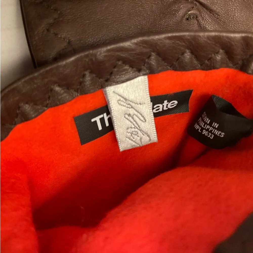 Lord & Taylor Brown Genuine Leather Inner Thinsulate Gloves Size 7.5. - Picture 4 of 7
